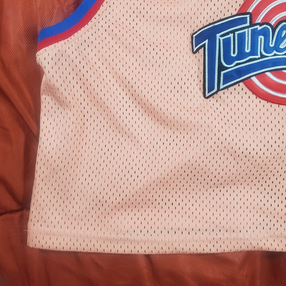 Space Jam Lola Headgear Classics RARE Peach Crop Jersey 2XL #10 Tune Squad EUC - Picture 9 of 13